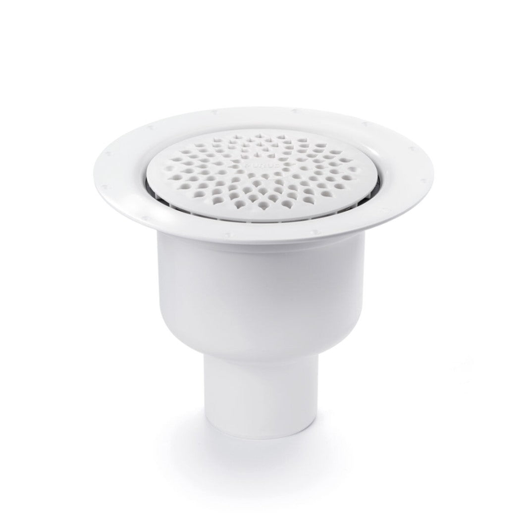 Brage 75, Ø 75 mm-es, rövid függőleges kifolyócsonkkal készülő padlóösszefolyó