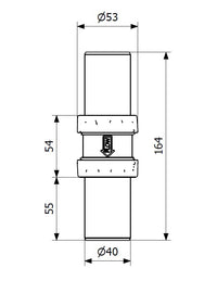 Csőrendszerekben használatos PUM Ø32/40 mm csatlakozóidom
