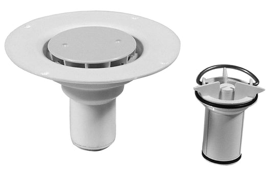 Safe Overflow 50, Ø 50 mm-es padlóösszefolyó automatikus, kiemelhető bűzzárral és szorítógyűrűvel