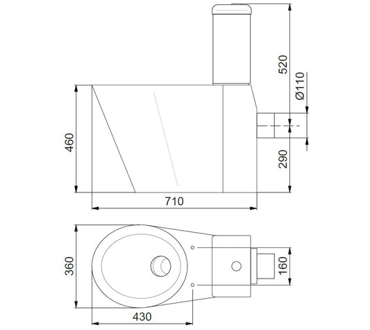V130 álló WC csésze mozgáskorlátozottak részére