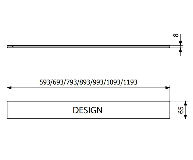 Purus Line Gold Chess folyókarács – 700 mm, aranyszínű