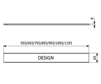 Purus Line Gold Chess folyókarács – 700 mm, aranyszínű